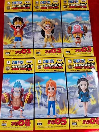 Amazon ワンピース ワールドコレクタブルフィギュア 鉄の海賊 フランキー将軍 全6種 セット ルフィ ウソップ チョッパー ナミ ロビンなど フィギュア ドール 通販