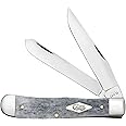 Case XX Knives Trapper 34200 Gray Bone Stainless Steel Pocket Knife