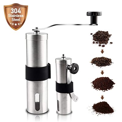 Hand Coffee Bean Grinder Ceramic Burrs 