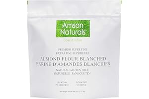Almond Flour Blanched 5 lb /2.27 kg –by Amson Naturals – Premium Superfine Natural Raw Gluten free Non GMO. Excellent for Glu