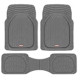 Motor Trend FlexTough Floor Mats for Cars, Gray