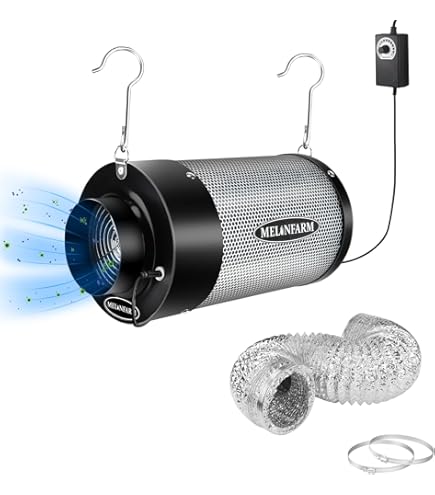 Garage Exhaust Fan FACULX Grow Tent Ventilation, Inline Booster