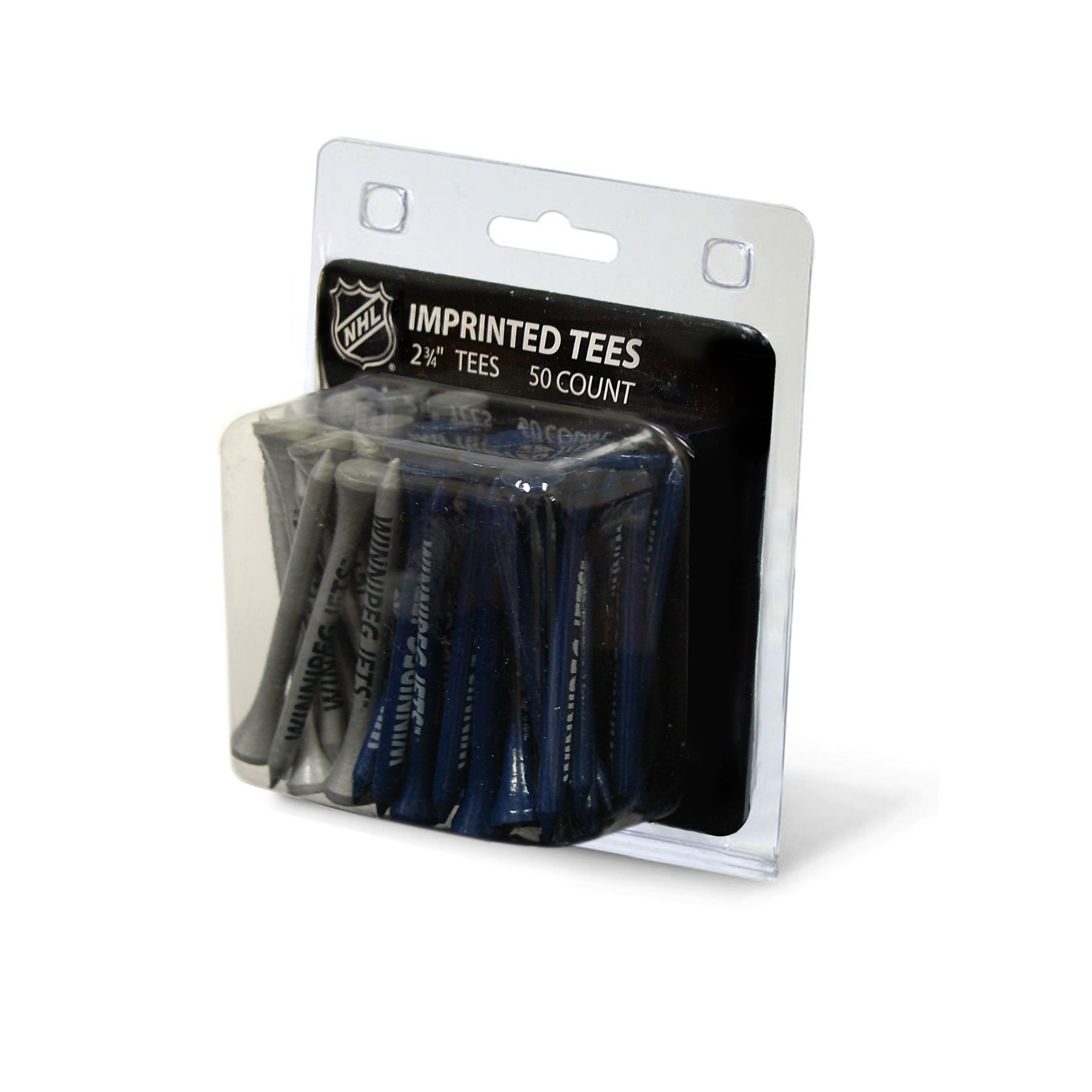 Team Golf NHL Winnipeg Jets 2-3/4" Golf Tees, 50 Pack, Regulation Size, Multi Team Colors