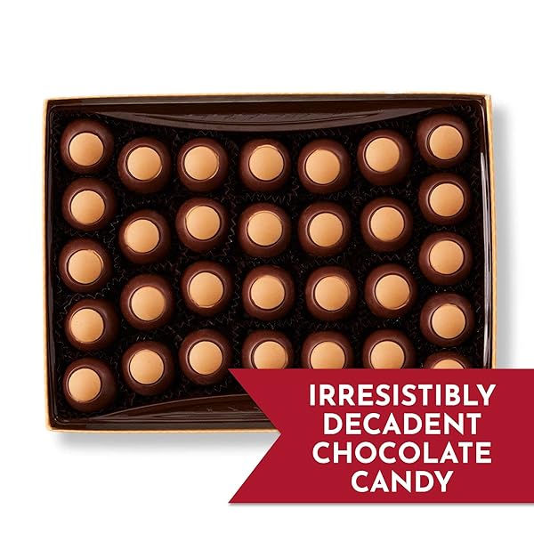 FANNIE MAY, MILK CHOCOLATE CANDY, PEANUT BUTTER TRUFFLES, GIFT BOX, 11 OZ