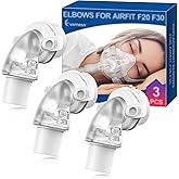3 Packs F20 F30 Elbow Connector Compatible with ResMed Airfit F20, F30 & Airtouch F20, Replacement Elbow with Triple 360° Swivel & Quick-Release Technology, Snug-Fit & Leak-Free for F20 Mask CPAP User