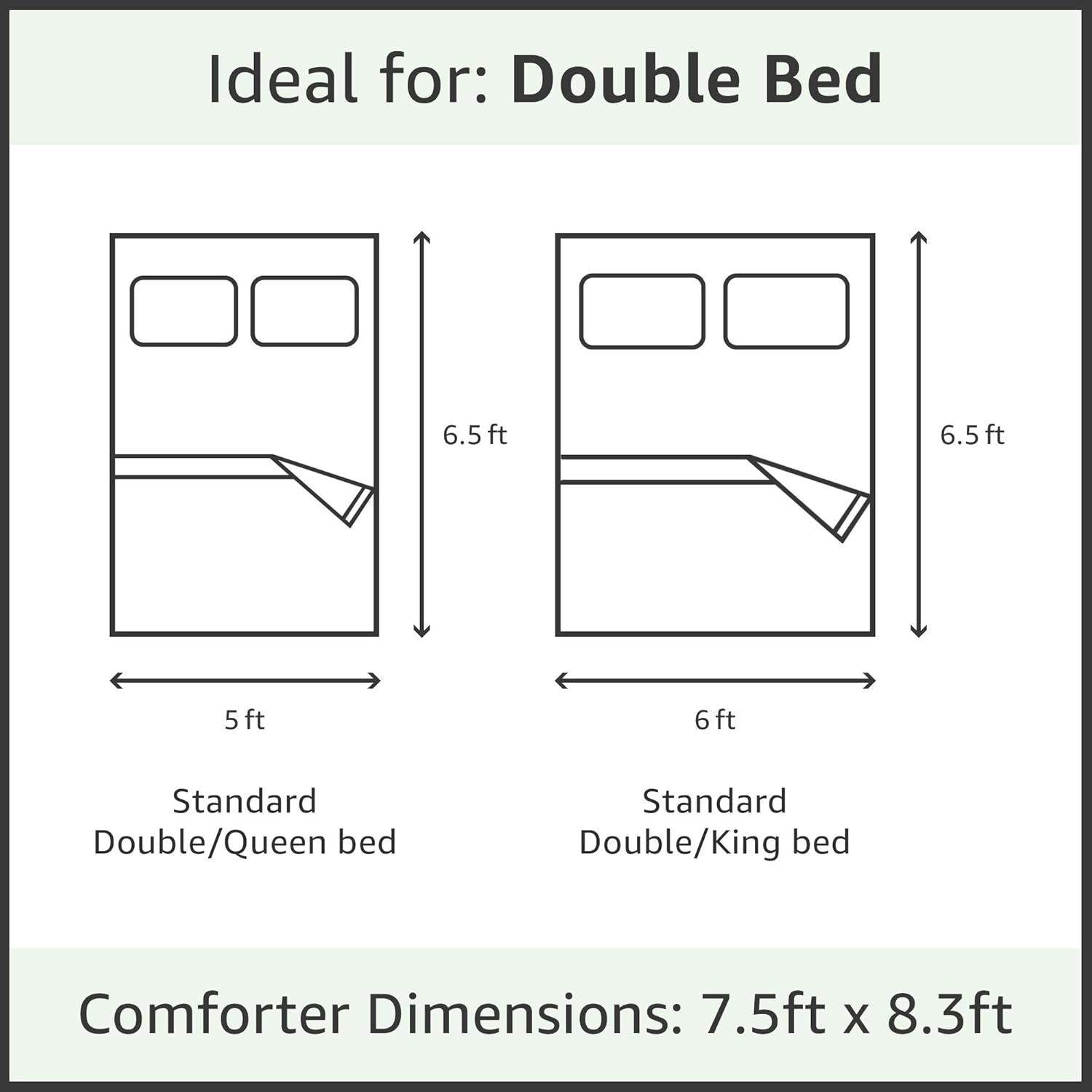 Buy Amazon Brand Solimo Microfibre Double Comforter White