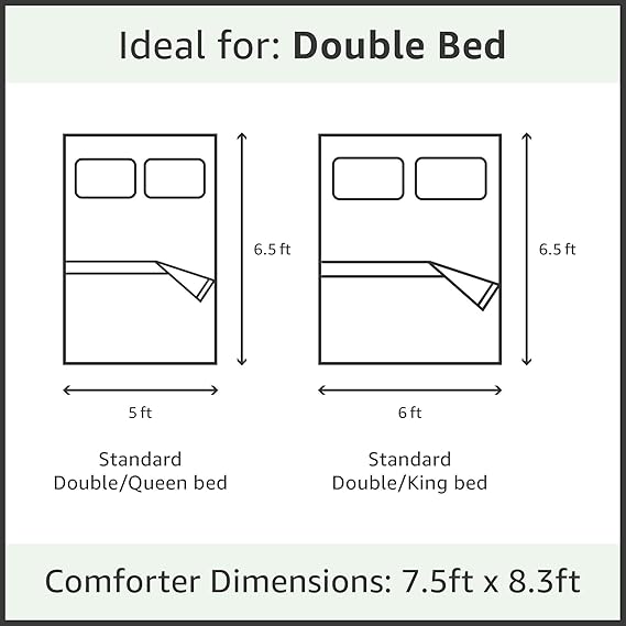 Buy Amazon Brand Solimo Microfibre Double Comforter White
