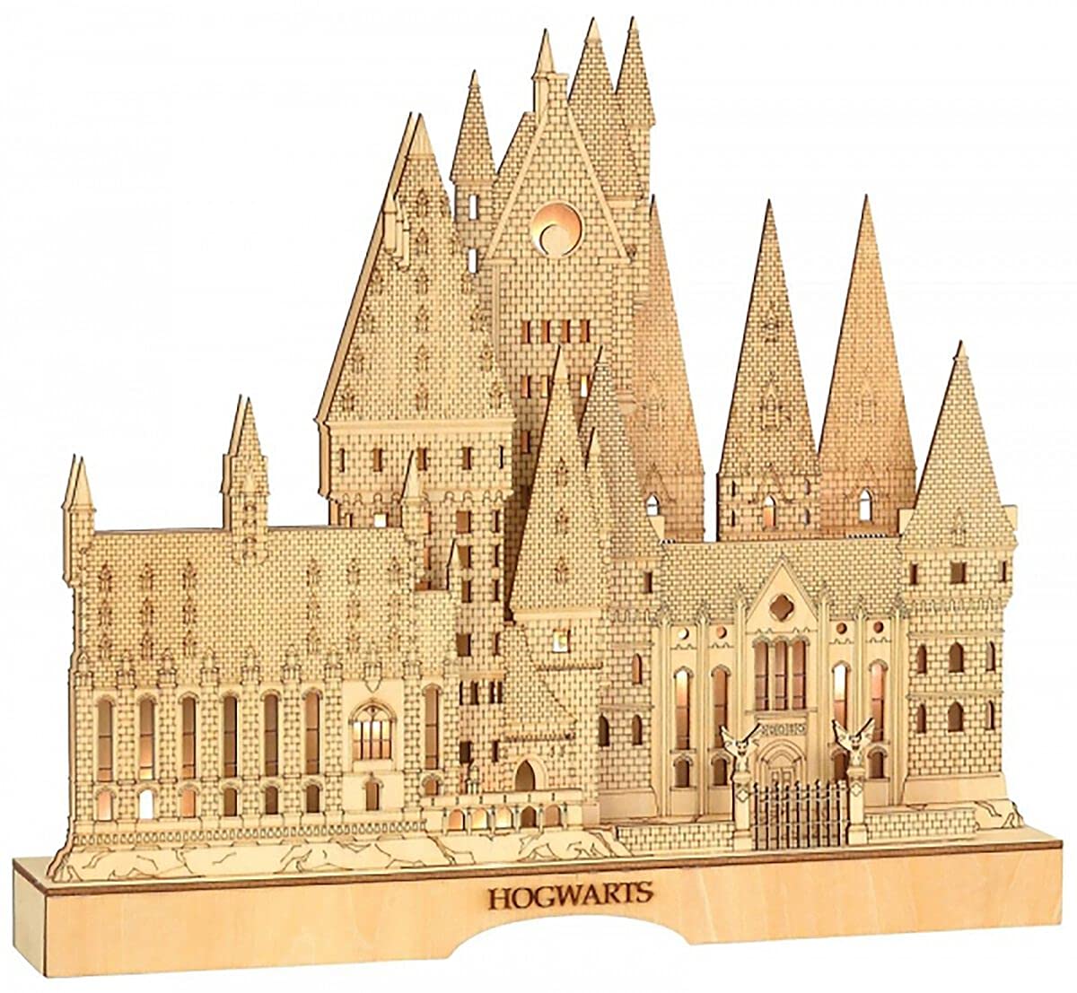 Department 56 Flourish Harry Potter Hogwart's Castle Lit Centerpiece Figurine, 12.6 Inch, Brown