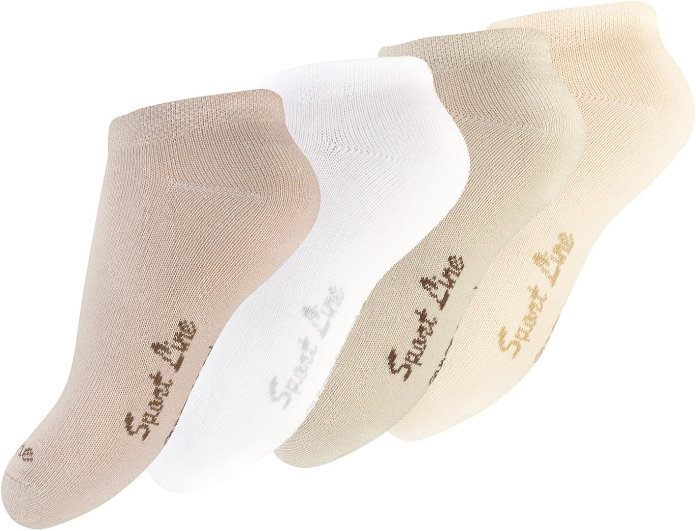 Lot De 5 Paires De Soquettes Femme - Coton Confortable - Chaussettes Courtes Unies - Lavable Machine 40°C - Taille Unique