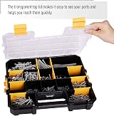 CANOPUS 3pc Heavy Duty Storage Organiser Stackable Cases with Adjustable view 7