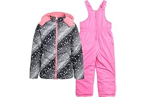 Pink Platinum Toddler Girls' Snowsuit - 2 Piece Fleece Lined Water-Resistant Insulated Girls Ski Jacket & Snow Bib (12M-6X)