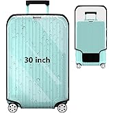YHOUSE Suitcase Covers For Luggage, 30 Inch Clear PVC Luggage Covers Protector Full Thicken Transparent Waterproof Suitcase Sleeve With Large Velcro for 30" Wheeled Suitcases