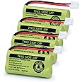 GEILIENERGY BT18433 BT28433 BT184342 BT284342 BT1011 BT-1011 Replacement Battery Compatible with Cordless Phone CS6209 CS6219 CS6229 DS6151 89-1330-01-00 CPH-515D (Pack of 4)