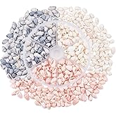 PH PandaHall 405pcs 3 Styles Natural Conch Shell Beads, 0.2~0.5 Inch Small Seashells Drilled Conch Seashells with 1~4mm Hole for DIY Jewelry Craft Home Party Wedding Decor Fish Tank Vase Filler