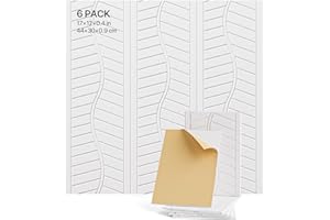 SOUNDSBAY Soundproof Wall Panels, Self-Adhesive Sound Proof Panels for Walls 17" X 12" X 0.4", 6 Pack Acoustic Panels Sound Absorbing, Sound Proof Foam Panels for Walls, Recording Studio, Home Offices