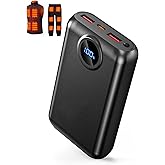 5V 2A/3A 20000mAh Heated Vest Battery Pack Compatible with Soleilwear TIDEWE, PD 22.5W Portable Power Bank for Heated Vests Hoodies, Phones, Camping Chair with Digital Screen (NOT for DC 7.4V/12V)
