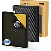 MOOKA Genuine Pet Care Washable Filter Replacement for KJ190L, 3 Stage Filtration H13 HEPA Filter Removes Pollen Smoke Pets Hair Dust, More Activated Carbon Against Pet Odor and Dander, 2 PACK