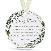 Daughter Ornaments 2026 Daughter Christmas Ornament Xmas Forever Ornament Best Ever Gift Double-Sided Printing Ceramic with Gift Box&Ribbon 2.9"