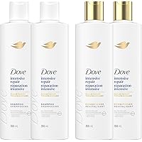 Dove Intensive Repair Shampoo & Conditioner for Damaged Hair, with Liquid Bio-Protein Care technology, 355 ML (2 Shampoo + 2