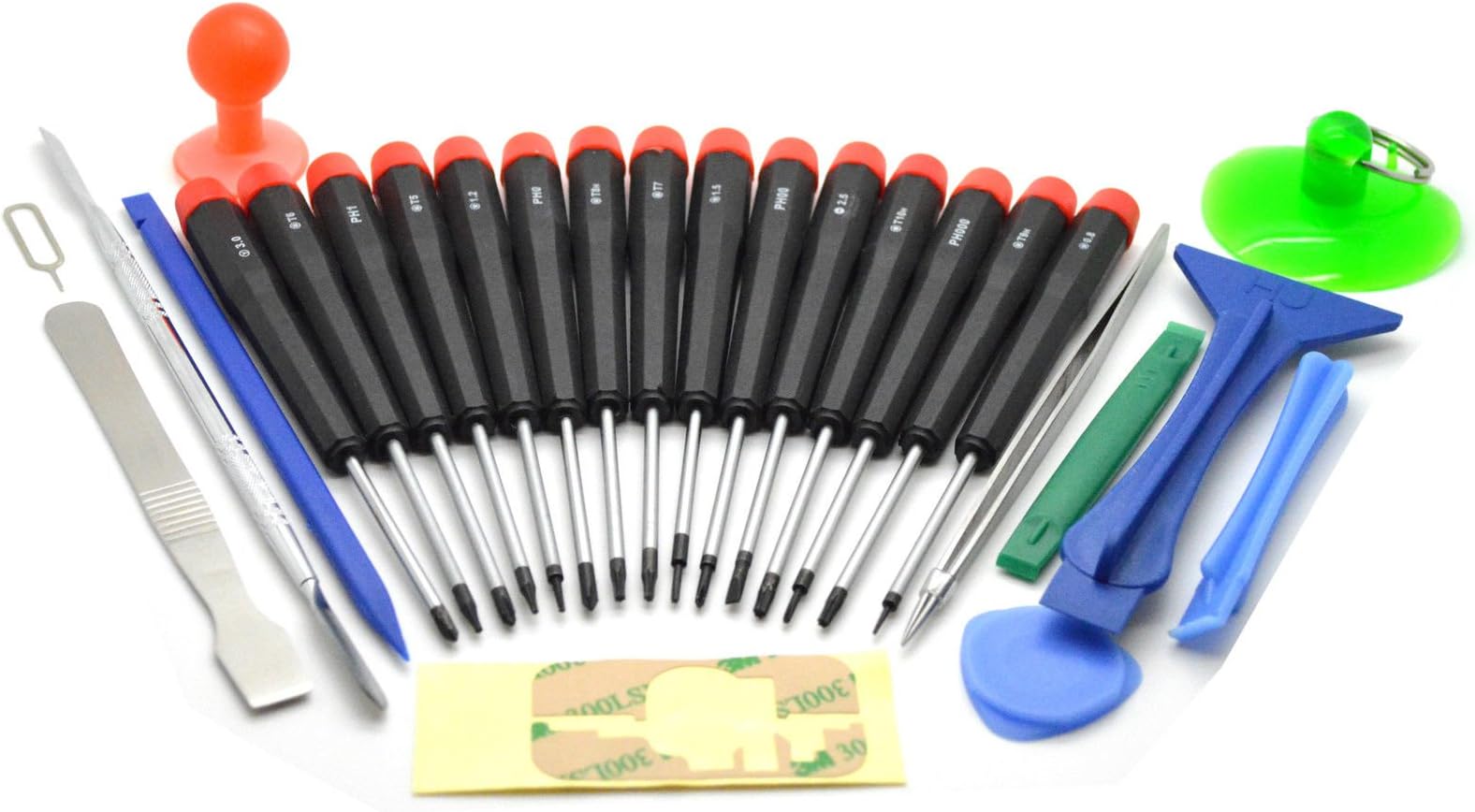 ACENIX® 27 in 1 Opening Repair Screwdriver Kit for iPhone 4, 4s, 5, 5s, 6, 7, 8, iPad 1, 2, 3, 4, iPhone/iPod Opening Tool Kit Pentalobe Torx Phillips Screwdriver for Apple iPhone 5s 5 4S 4G 5 6