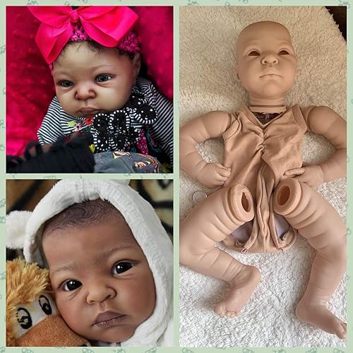 ANANO 22 Inch Unpainted Silicone Reborn Baby Doll Kits with Cloth - Main Image