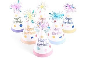 CANREVEL Party Hats for Kids and Adults, Party Supply for Party Decorations, Party Headwear for Birthday Celebration