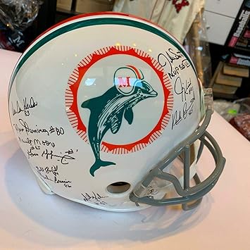 1972 dolphins signed helmet