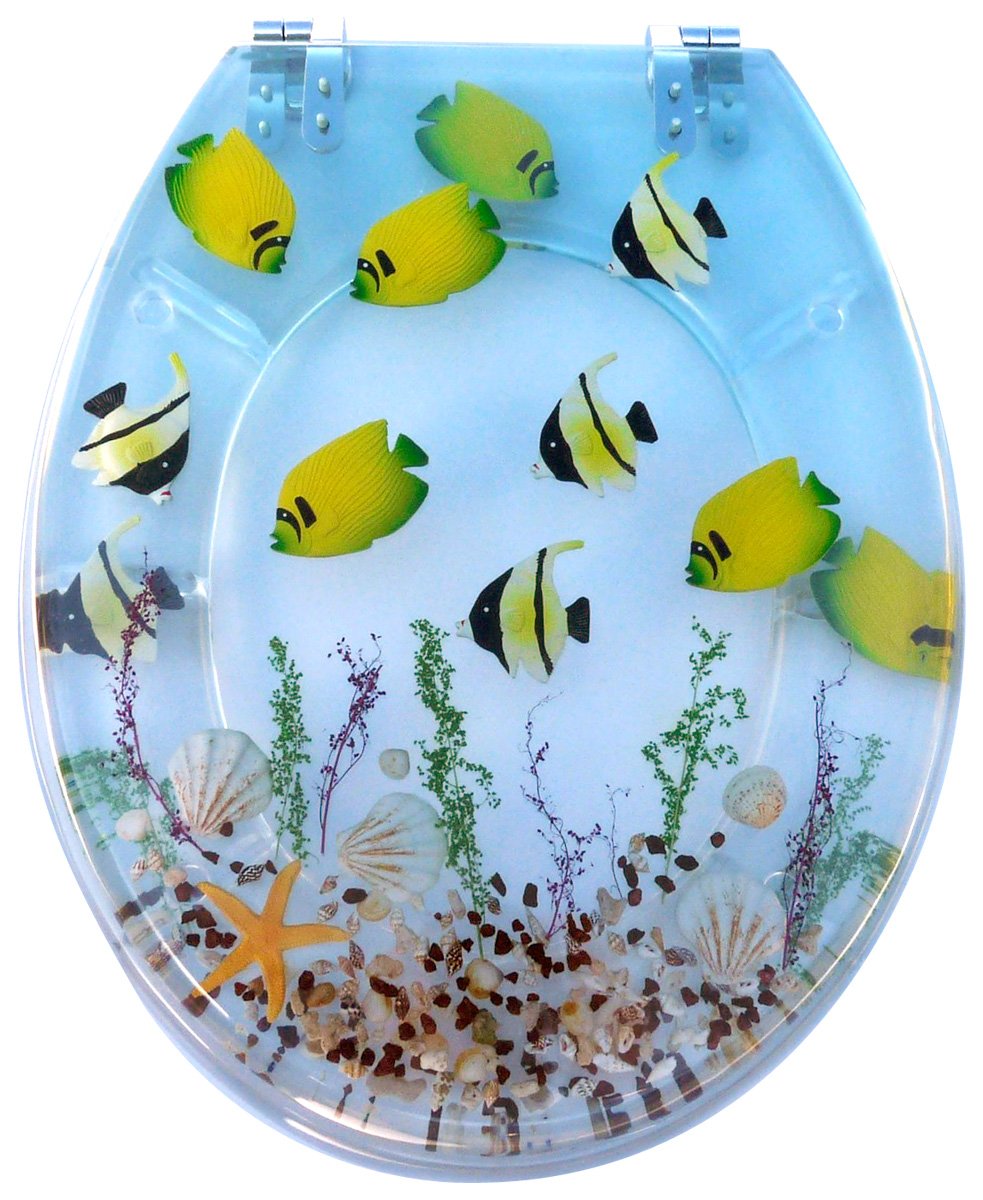 Tropical Fish Resin Toilet Seats Amazon.co.uk Kitchen & Home