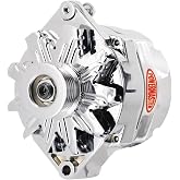 Powermaster - Alt GM 12SI Chrome 150A 6 grv Pulley 1 or 3 Wire