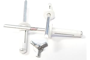 EDGE PERFORMANCE PRODUCTS White Exploding Pop Rivets 3/16" Tri-Fold Small Aluminum Head Steel Mandrel .040 - .354 Grip Range Fastener