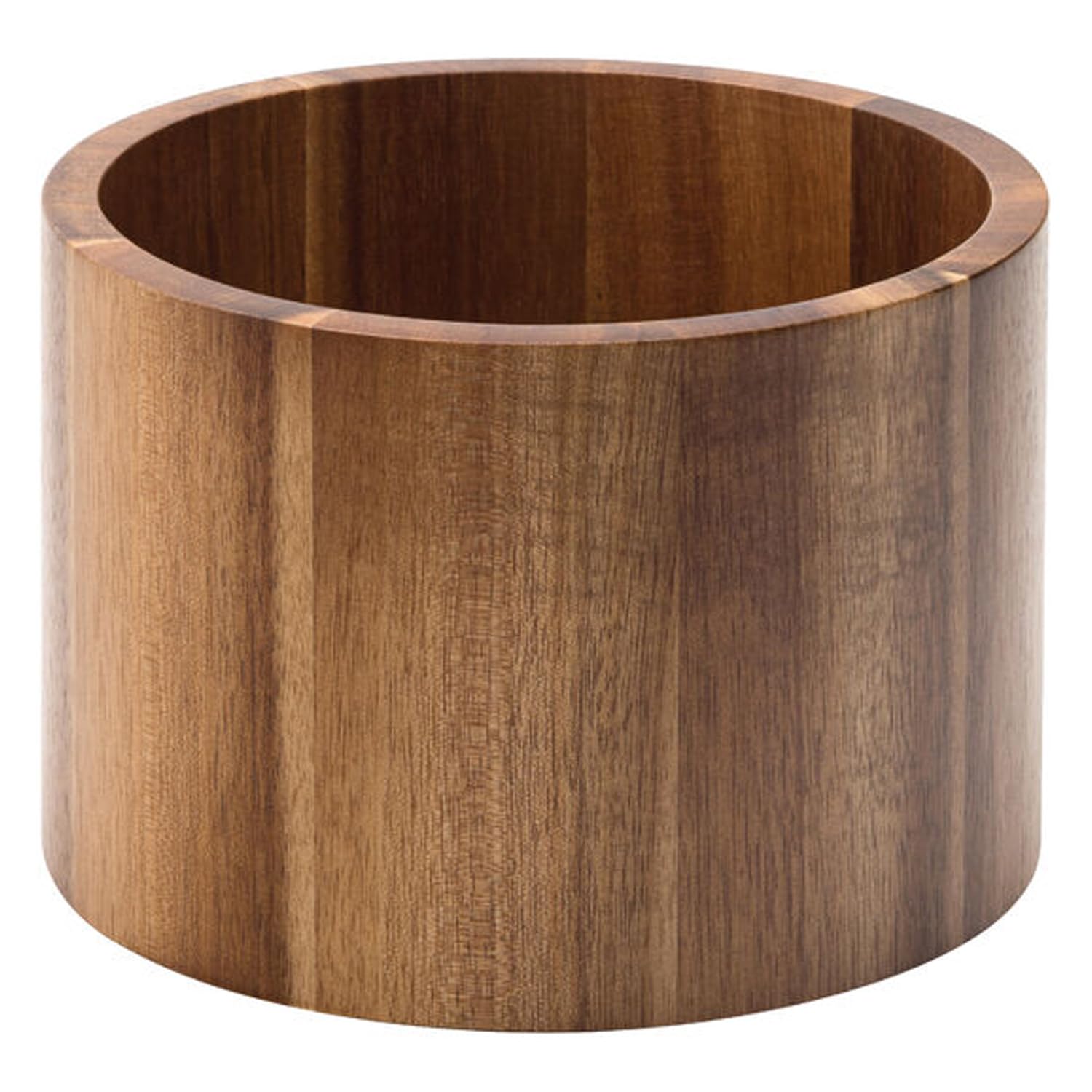 Utopia JMP831 Acacia Punch Barrel Stand/Bowl, Wood Presentation, 6.75", 17 cm