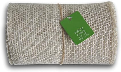 ivory burlap ribbon