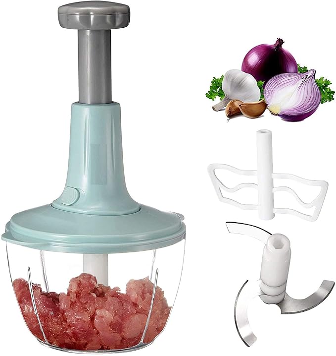 Buy FOROO Large Manual Speedy Hand Press Food Chopper Stainless Steel