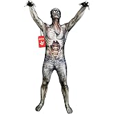 Morphsuits mens Monster the Zombie Skinsuit | Full-Body Spandex Morphsuit Costume, Stretchy Comfortable Fit, Ideal for Parties &amp; Cosplay, Perfect for Halloween