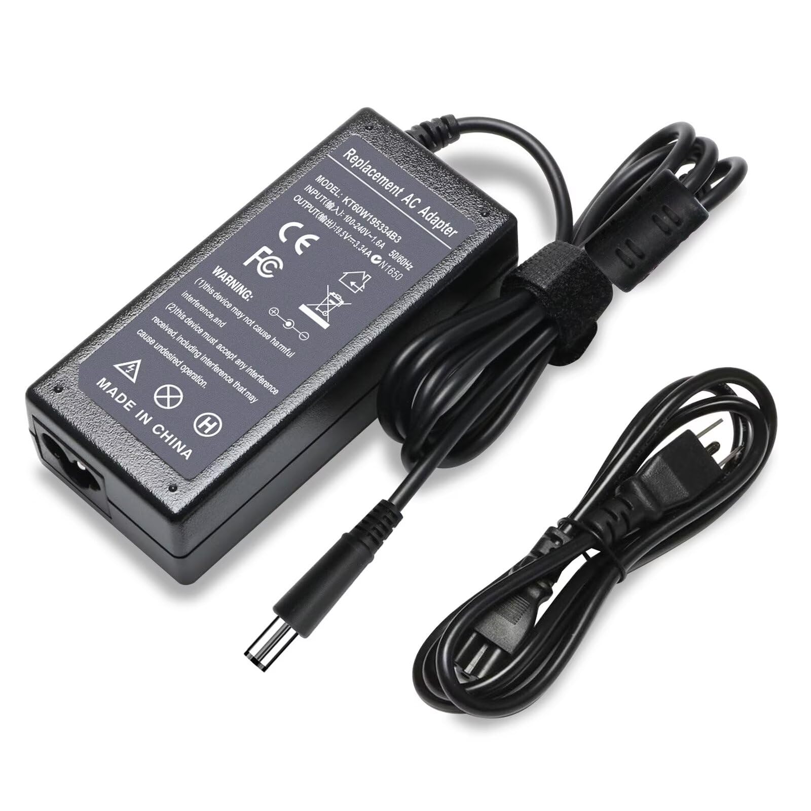 Photo 1 of 19.5V 3.34A 65W AC Adapter Charger for Dell Latitude 3190 Charger Chromebook 11 Series 3189 3180 3181 3120 Power Supply Cord(7.4 * 5mm Tip)