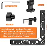 Preciva 90 Degree Right Angle Positioning Square Clamp Aluminum 4 Sets 14cm 5.5" view 6