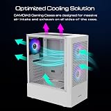 GAMDIAS Talos E3 Mesh Mid-Tower ATX Case with 3 ARGB Fans and Tempered Glass view 4