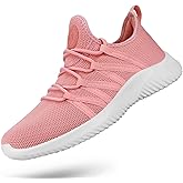 Feethit Womens Slip On Running Shoes Non Slip Walking Shoes Lightweight Gym Workout Shoes Breathable Fashion Sneakers