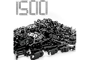 TZBTSTEAM 1500PCS Technical Chain Link Tread Compatible with legoes 3711 and Other Brands Build Custom Tracks Vehicles Tank Track