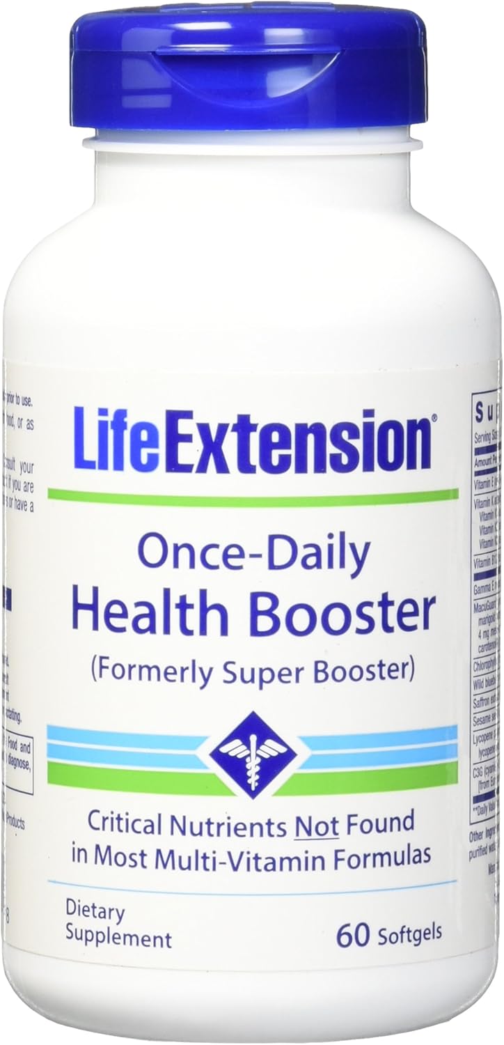 Life Extension OnceDaily Health Booster Softgels, 60 Count