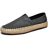 CASMAG Men's Fashion Casual Cloth Shoes Canvas Slip-on Loafers Espadrille Leisure Walking Sneakers Moccasins Boat Shoes