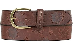Eddie Bauer Women's Casual Leather Belts with Durable Metal Buckle