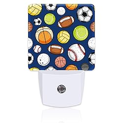 sndheke Retro Sports Balls Night Light, Colorful