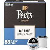 Peet's Coffee Coffee Pods, Medium Roast, Big Bang, 88 K Cups