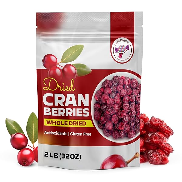 SWEETBLISSMIX DRIED CRANBERRIES – SOFT, MOIST & SWEETENED...
