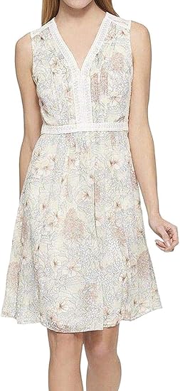 tommy hilfiger yellow floral dress