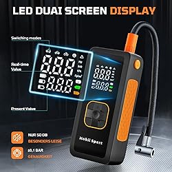Tire Inflator Portable Air Compressor, 180 PSI Air