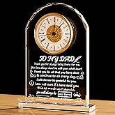 Arikyrist Unique Gifts for Dad from Daughter Son Crystal Clock to My Farther Best Dad Ever Gifts for Birthday Father's Day Valentine's Day Thanksgiving Christmas