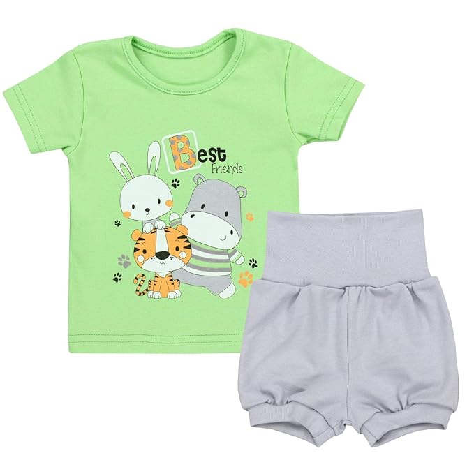 TupTam Baby Jungen Sommer Bekleidung T-Shirt Shorts Set