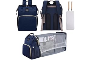 AFDLLDQM Diaper Bag Backpack, Multifunctional Baby Diaper Bag, Diaper Changing Station for Boys Girls, Large Capacity Travel Baby Bag for Mom Dad